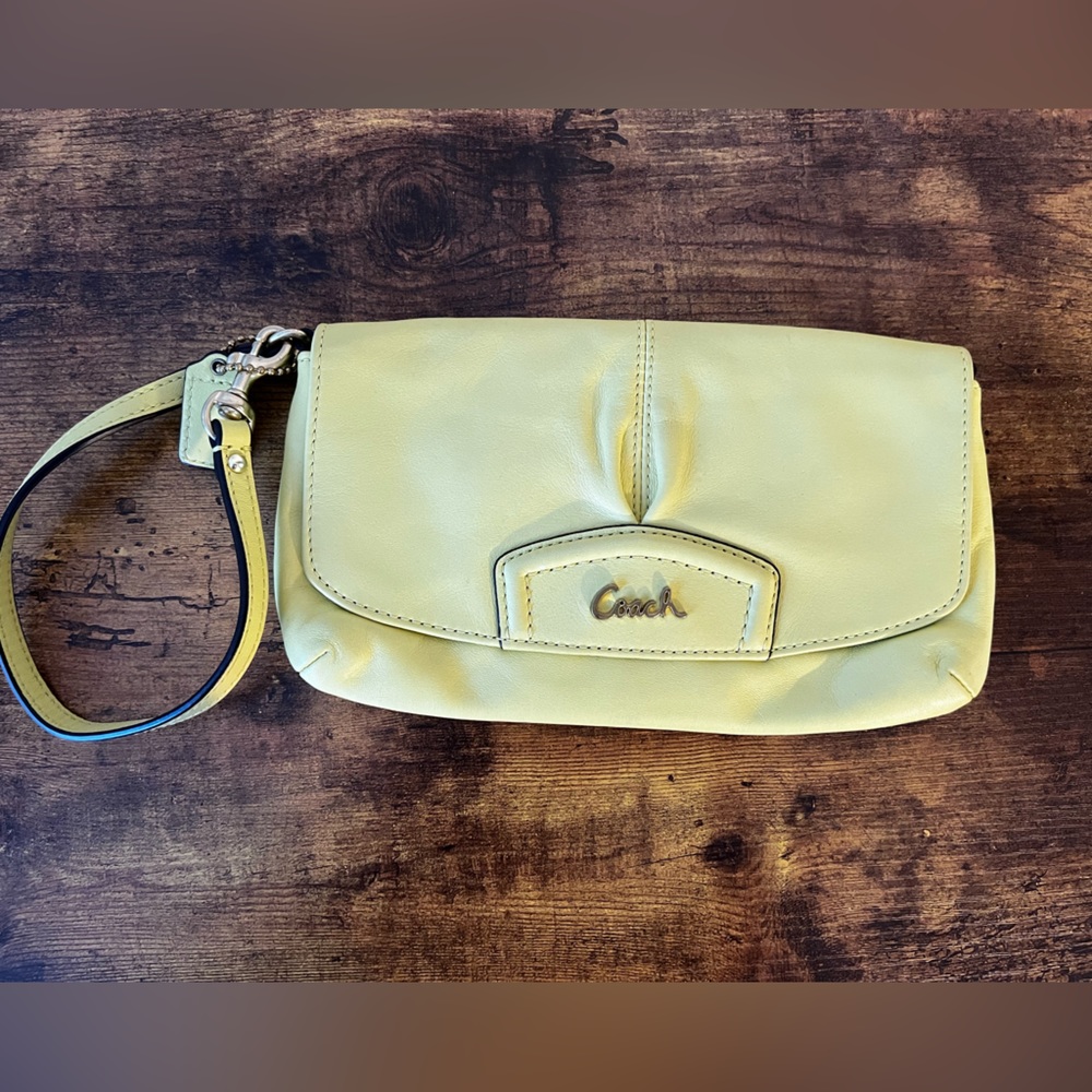 Coach Wristlet - Yellow